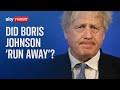 Boris Johnson resigns: Former Prime Minister accused of 'running away'