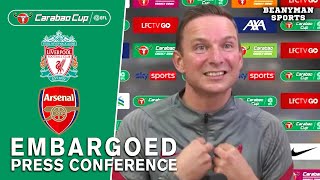 Pep Lijnders - Liverpool v Arsenal - Embargoed Pre-Match Press Conference - Carabao Cup