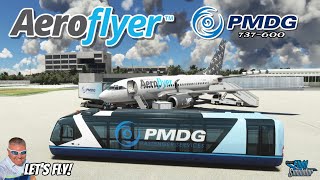 Aeroflyer Airlines PMDG Boeing 737-600 Flight From Miami To South Bimini! Microsoft Flight Simulator