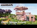 Minecraft Longplay | Cherry Blossom House and Garden (no commentary) 1.20