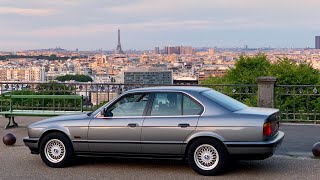 A classic BMW sedan : 5-Series E34