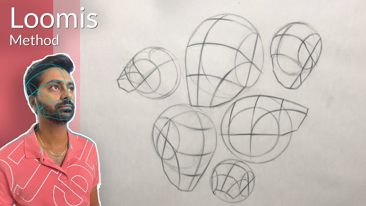 How To Draw Head Using Loomis Method - Structure 😊 - YouTube