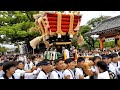 令和５年　百舌鳥八幡宮月見祭宮出　梅町ふとん太鼓（２０２３年１０月１日）