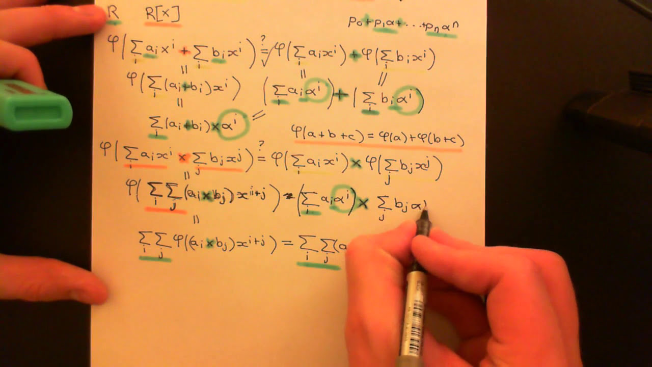 Evaluation Homomorphism For Polynomial Rings Part 2 - YouTube