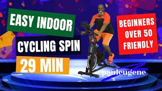 Easy Indoor Cycling Spin Bike Ride 4 Weight Loss | 29 Min | Beginner & Senior Friendly | Chill Music