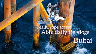 mallu rope access || 23 marina tower dubai(floor:107) light checking and fixing