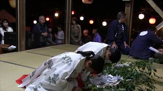 乙姫神社秋季例祭：肥後神楽～榊の舞（中学生）