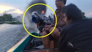 4JJ1 Diesel Commonrail engine Turbo TF08 in Thai Long-tail Boat