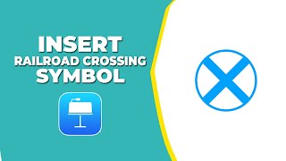 How to insert Railroad Crossing symbol in Apple Keynote