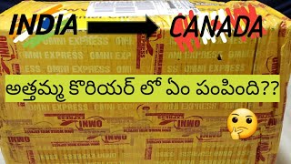 2022 లో 1st courier from India|| Canada telugu vlogs|| Telugu vlogs