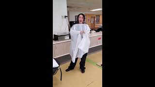 DIY PPE gown in 3 minutes