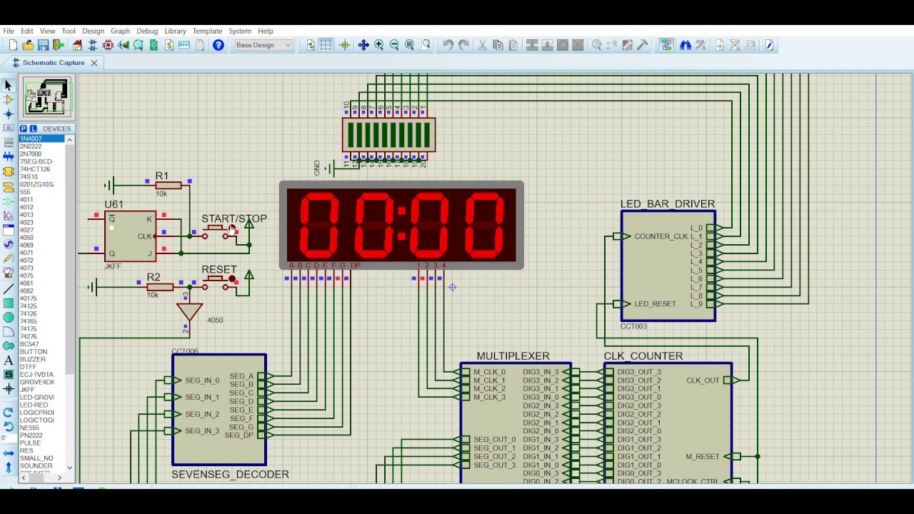 Simple Digital Stopwatch Circuit Diagram Using 555 Timer Ic 56 Off