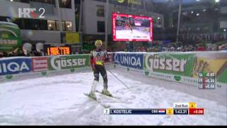 Schladming: Svjetski skijaški kup - slalom 2012, Ivica Kostelić ( drugi lauf )