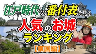 【好きな城、入ってる！？】「江戸時代の番付表」で見る〈人気のお城×城下町〉ランキング【東国編】