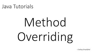 Java Tutorials: Method Overriding in Java