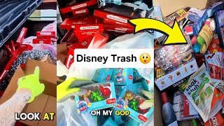 Trash was loaded with Disney and gourmet foods!