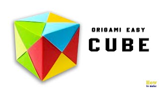 Origami Cube - How to make origami cube | ORIGAMI TUTORIAL