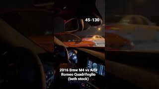 2016 Bmw m4 vs Alfa Romeo Giulia Quadrifoglio (both stock)