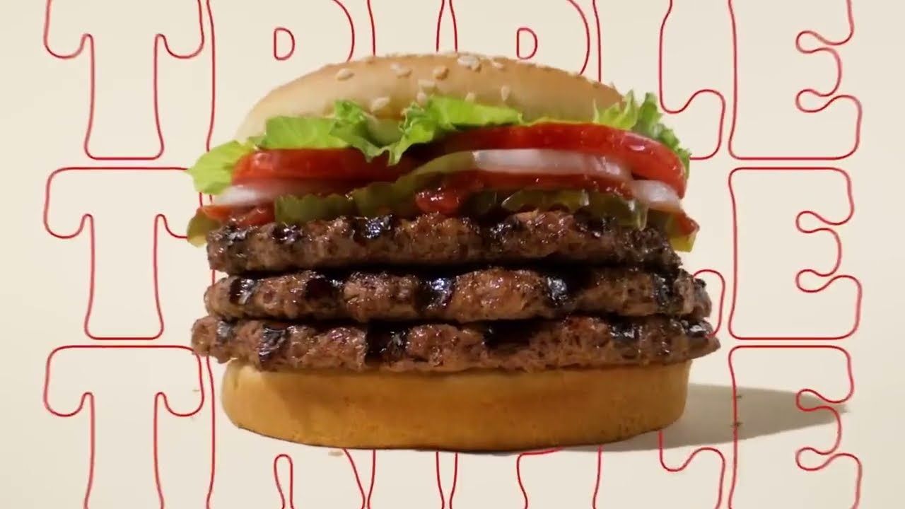 The Brand New Burger King Burger - YouTube