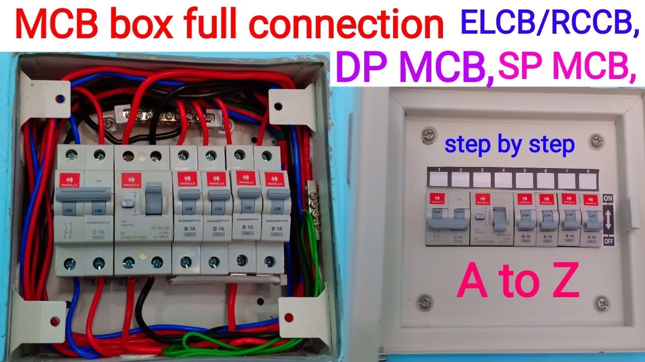 Mcb And Rccb Connection Diagram