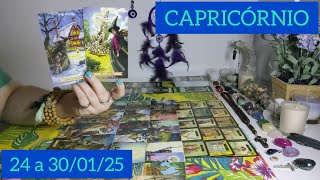 ♑ CAPRICÓRNIO ⦁ 24 a 30/01/25 ⦁ 🗽🪄🕊️ SE ADIANTE NÃO ESPERE A TRAIÇÃO DEUS AJUDARÁ DERROTAR RAPOSAS