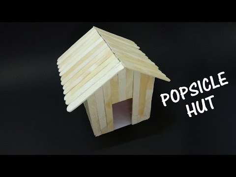 How to make a Popsicle stick house - Beautiful How to make a Popsicle stick house - Beautiful