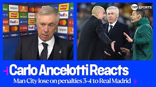 "I AM SO PROUD!" 🙌 | Carlo Ancelotti | Man City 1-1 Real Madrid (3-4 on penalties) | #UCL