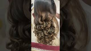 Party hairstyle open curls with hair extensions #786 #shorts #trending #hairstyle #rjkarishma #viral