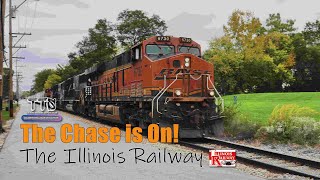 The Train Chase is On!  BNSF and OmniTRAX's Illinois Railway (and Street-Running in Yorkville)