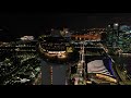 Singapore - Marina Bay Sands by night - 4K drone