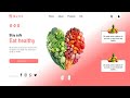 Nutro Website Design with Slick Slider & Tilt js Effects using html css and javascript in Hindi 2020