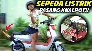 SEPEDA LISTRIK DIMAS MAKIN HEDON!! PASANG KNALPOT DAN REM SULAWESI..