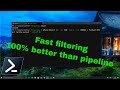 Powershell Array Object Filtering 100 times faster