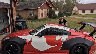 WRAPPING MY 350Z!