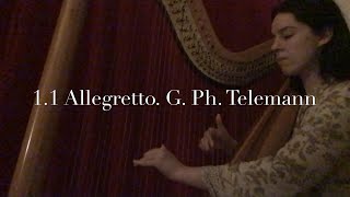 Harp 11. Allegretto, G. Ph. Telemann