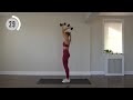 20 min dumbbell strength workout full body with warm up cool down