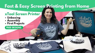 Screen Printing at Home with xTool Screen Printer and Laser