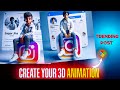 Create Your 3D Animation Character With Social Media Profile - AI Generated | Sagar Jha Editing 🔥