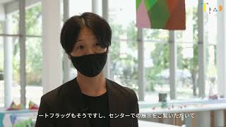 ［大阪芸短大との連携プロジェクト］花のみちに約100枚のアートフラッグを掲示！