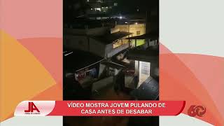 Desespero! Jovem pula antes de casa desabar