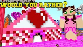 Minecraft: WOULD YOU RATHER MINI-GAME! - VALENTINE PARK - Custom Map [1]