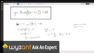 Determine an cosine equation that models the distance a bicycle pedal is above the ground.