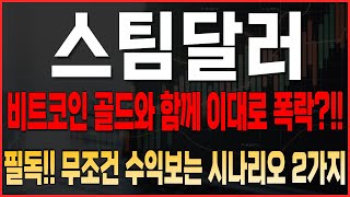 [스팀달러 코인 분석] 비트코인 골드와 함께 이대로 폭락?! 필독! 무조건 수익보는 시나리오 2가지 #스팀달러 #스팀달러대응 #스팀달러목표가 #스팀달러 재료