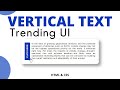 How to Vertically Align Text in CSS | Vertical Text beside Para | HTML & CSS Tutorial