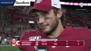 Anthony Gordon after NMSU win! 8/31