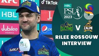 Rilee Rossouw Interview | Multan Sultans vs Peshawar Zalmi | Match 5 | HBL PSL 8 | MI2T
