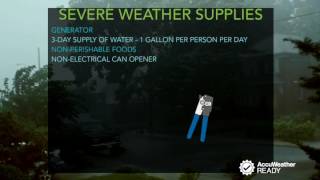 Severe weather preparedness checklist