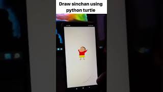 draw shinchan using python ❤️❤️❤️ #code #programming #python #shinchan