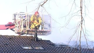 Grote woningbrand in Hoorn