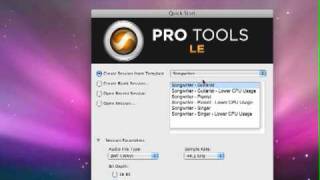 Pro Tools LE 8 Instructional DVD 1 Lesson 1: quick start and templates